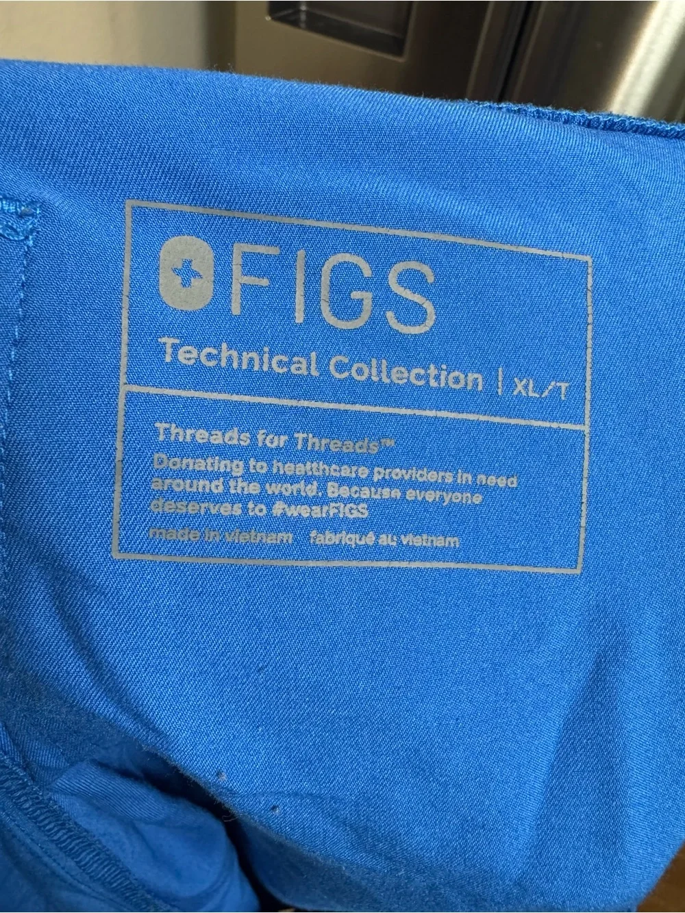 Figs Technical Collection Electric Blue Medical Scrub Pants Soft Flowy Men’s XL
